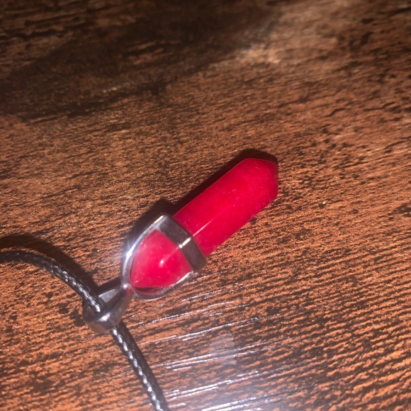Red Crystal Necklace - Picture 2 of 2